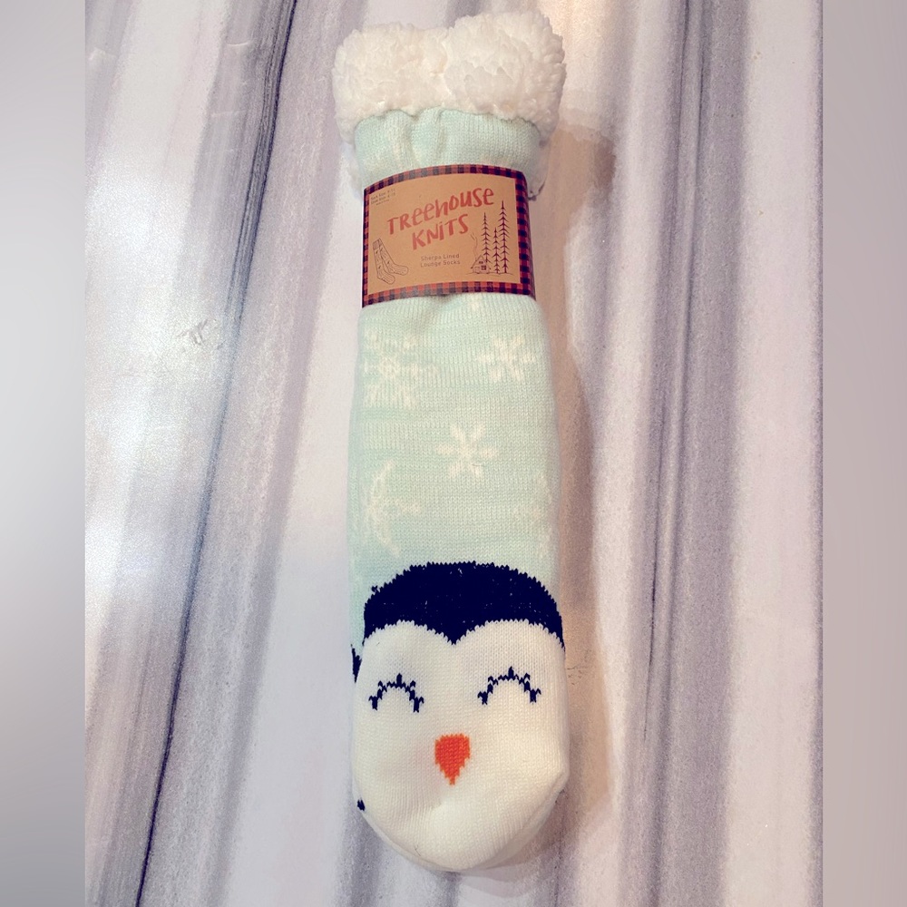 Treehouse Sherpa Knit Lounge socks